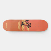 Eigen tekst Tropische Island Sunset Persoonlijk Skateboard (Horizontaal)