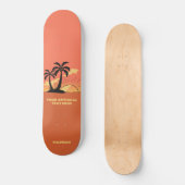 Eigen tekst Tropische Island Sunset Persoonlijk Skateboard (Voorkant)