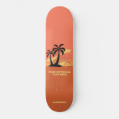 Eigen tekst Tropische Island Sunset Persoonlijk Skateboard (Voorkant)