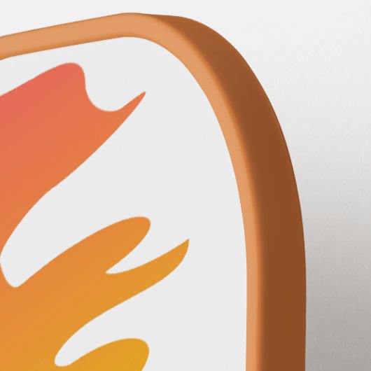 Eigen tekst Tropische Island Sunset Pickleball Paddle (Links Detail)