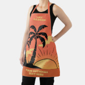 Eigen tekst Tropische Island Sunset Schort (Insitu)