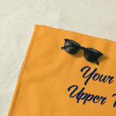 Eigen tekst Tropische Island Sunset Strandlaken (In situ)