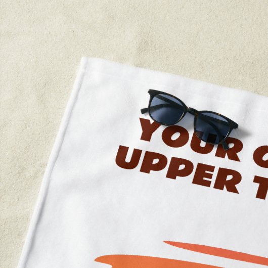 Eigen tekst Tropische Island Sunset Strandlaken (In situ)