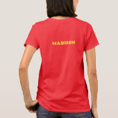 Eigen tekst Tropische Island Sunset T-shirt (Achterkant)