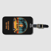 Eigen tekst Tropische Surfer Sunset Bagagelabel (Voorkant (horizontaal))