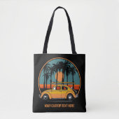 Eigen tekst Tropische Surfer Sunset Tote Bag (Voorkant)