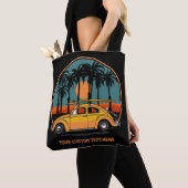 Eigen tekst Tropische Surfer Sunset Tote Bag (Dichtbij)