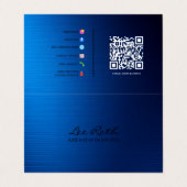 Eigen Tekst | volledig contact | Volledige aanpass Visitekaartje (Buitenkant ongevouwen)