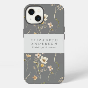 Eigen tekst Wilde bloem Botanische flora iPhone 13 Hoesje