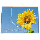 Eigen tekst Zonnebloemcadeau Groot Cadeauzakje (Voorkant)