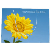 Eigen tekst Zonnebloemcadeau Groot Cadeauzakje (Achterkant)