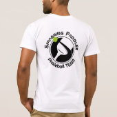 😍 Eigen tekst Zwerfppeddels T-Shirt (Achterkant)