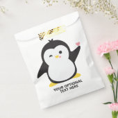Eigen tekstklare pinguïn bedankzakje (Gezegeld)