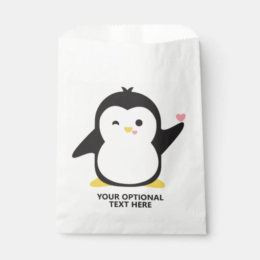 Eigen tekstklare pinguïn bedankzakje (Voorkant)