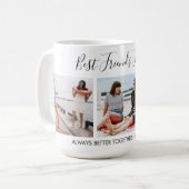 Eigen tekstscript 3 Fotocollage Beste vrienden toe Koffiemok (Voorkant links)