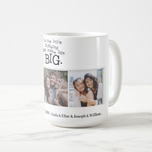   Eigen tekstscript aanpassen Fotocollage toevoege Koffiemok (Voorkant rechts)