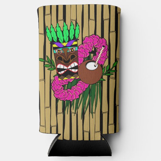 Eigen thema Luau Birthday Seltzer Blikjeskoeler (Voorkant)