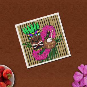 Eigen thema Luau Birthday Servetten