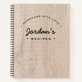Eigen thuisproduct met liefdesrecept notitieboek
