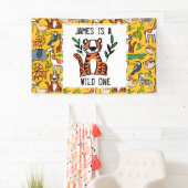 Eigen tijger Wilde Een eerste verjaardag Spandoek (Insitu)