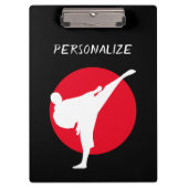 Eigen trainer voor vechtkunsten klembord (Voorkant)