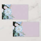 Eigen trendy meisjesachtige kantoorartikelen Blauw Visitekaartje (Voorkant / Achterkant)