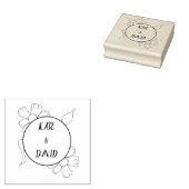 Eigen trouwstempel, rubbertrouwstempel, aangepast rubberstempel (Gestempeld)