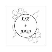 Eigen trouwstempel, rubbertrouwstempel, aangepast rubberstempel (Afrduk)