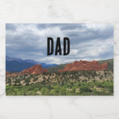 Eigen tuin van de goden Papa Gift Likeurfles Etiket (Enkel label)