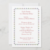 Eigen uitnodiging voor rendierkerstfeestdagen (Achterkant)