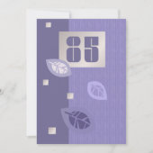 Eigen uitnodigingen voor viering 85e verjaardag (Voorkant)