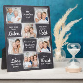 Eigen, unieke fotocollage voor Grandma Fotoplaat (Zijkant)