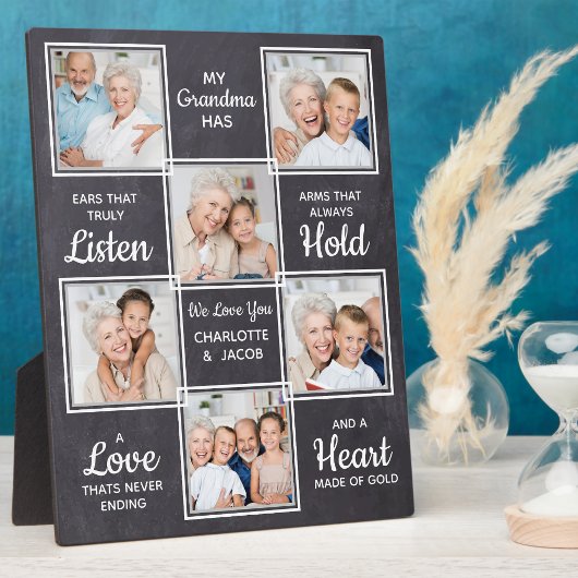 Eigen, unieke fotocollage voor Grandma Fotoplaat