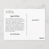 Eigen unieke kerstfotofeestdag voor Collage Briefkaart (Achterkant)