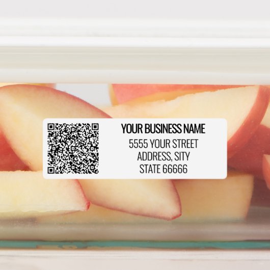 Eigen uw bedrijfsnaam adres QR-codebabels Labels (Aangebracht)