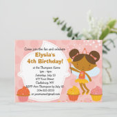 Eigen vaderdag - Faery Princess Cupcake Kaart (Staand voorkant)