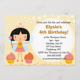 Eigen vaderdag feiën prinses Cupcake Kaart