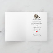 Eigen Valentijn Love Heart Grizzly Beer Animal Feestdagen Kaart (Binnen)