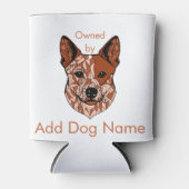 Eigen van (Red Heeler) Blikjeskoeler (Voorkant)