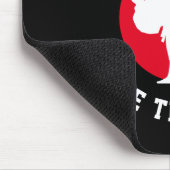 Eigen vechtkunsten karate schoppen silhouette muismat (Hoek)