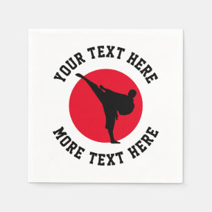 Eigen vechtsport kind karate Birthday party Servet