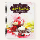 Eigen veen-recepten gemaakt met liefde notitieboek (Voorkant)