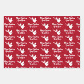 Eigen vellen papier voor kerstinpakken met kleuren (Voorkant)