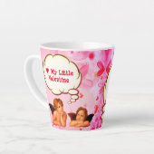 Eigen VERLIES MIJN KLEINE VALENTIJN Cherub Angels Latte Mok (Linkerhoek)