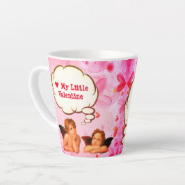 Eigen VERLIES MIJN KLEINE VALENTIJN Cherub Angels Latte Mok