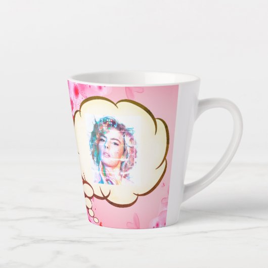 Eigen VERLIES MIJN KLEINE VALENTIJN Cherub Angels Latte Mok (Rechts)