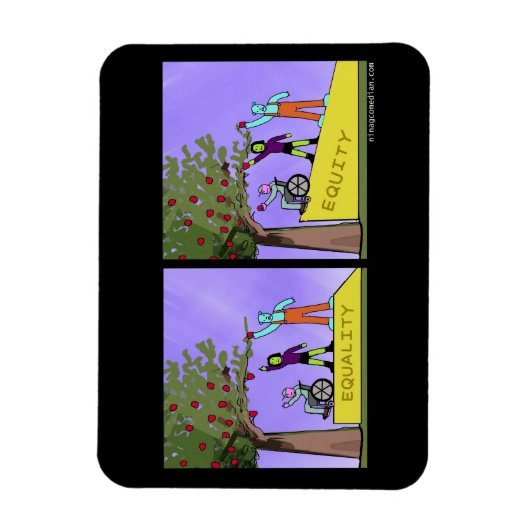 Eigen vermogen versus gelijkheid magneet (Verticaal)