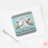 Eigen verpakkingslabel voor Baker Vierkante Sticker (Envelop)
