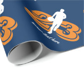 Eigen verpakkingspapier voor basketbalspeler cadeaupapier (Rol Hoek)