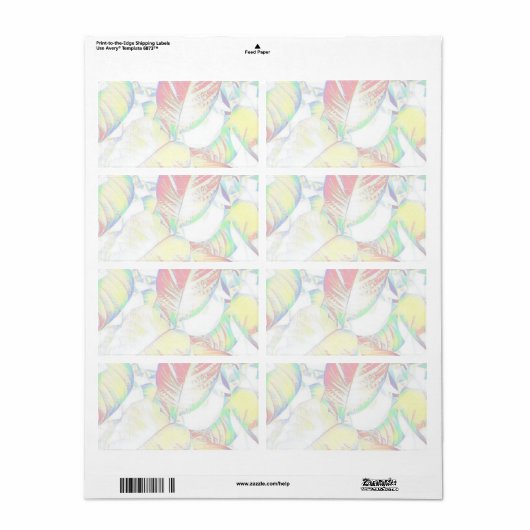 Eigen verzendlabel (alleen aangepaste informatie t (Full Sheet)